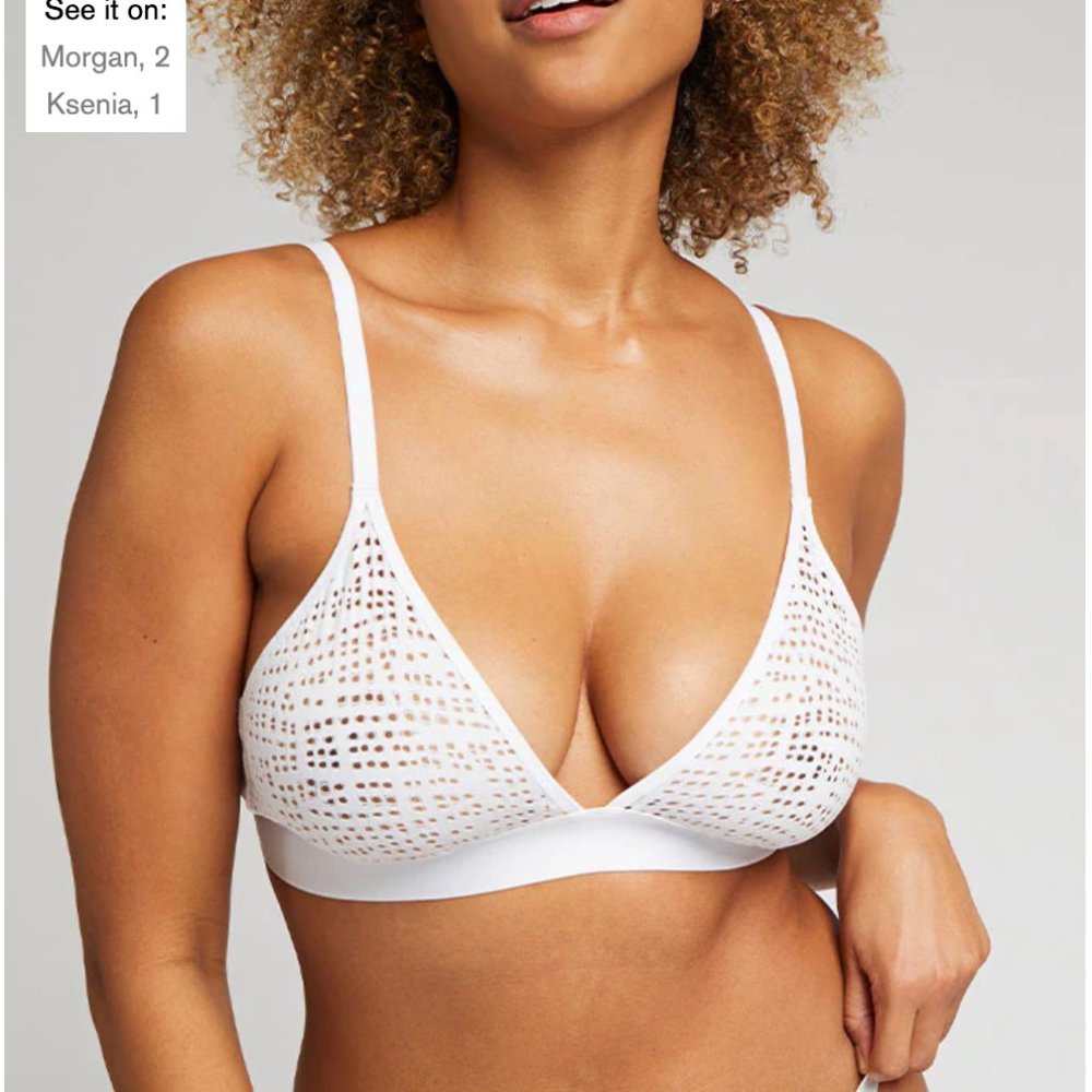 NWOT Negative Underwear Eyelet Lace Triangle Bra (previously called Essaouira)